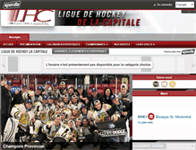 Tablet Screenshot of hockeycapitale.com